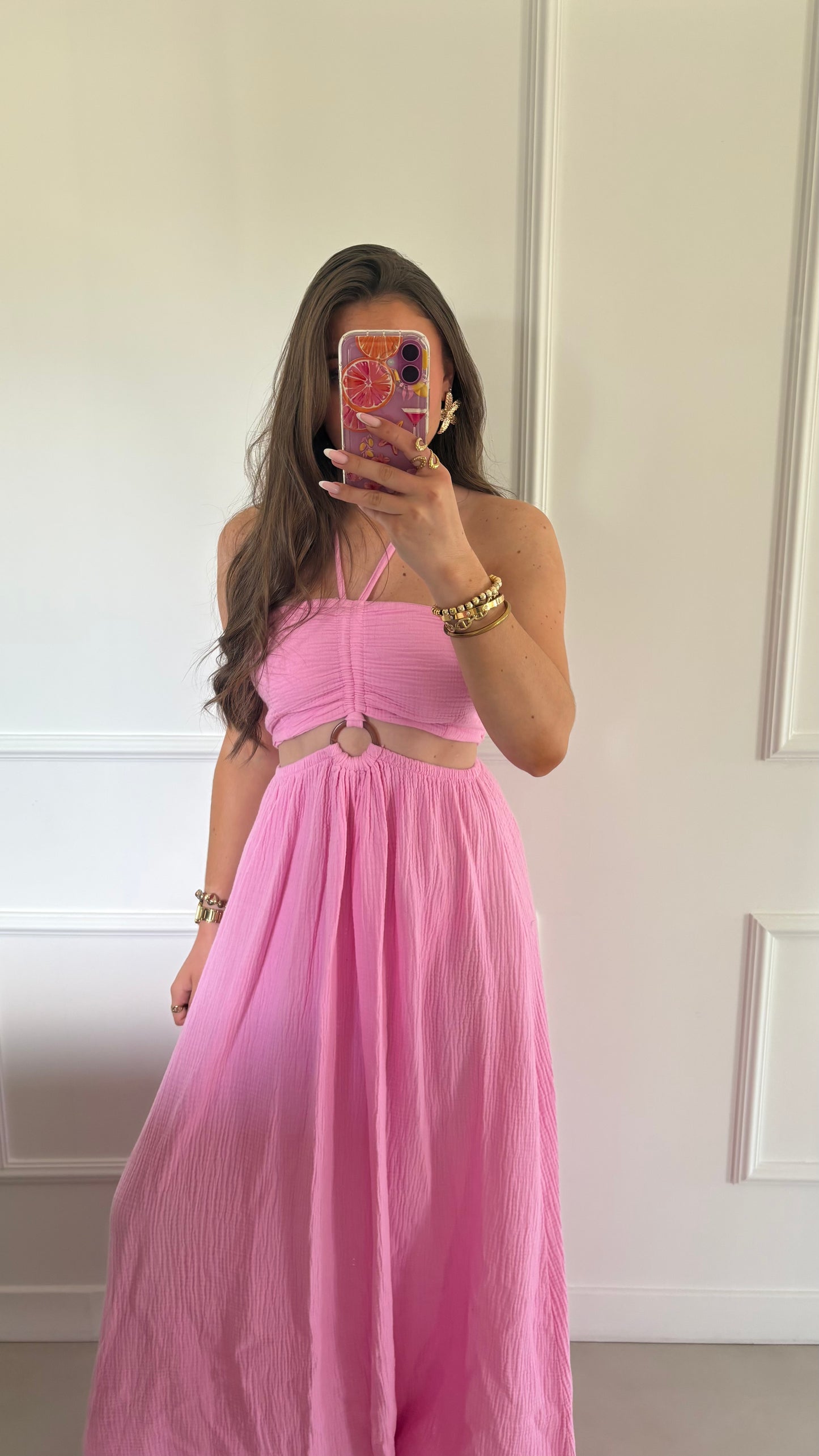 Robe lisa rose