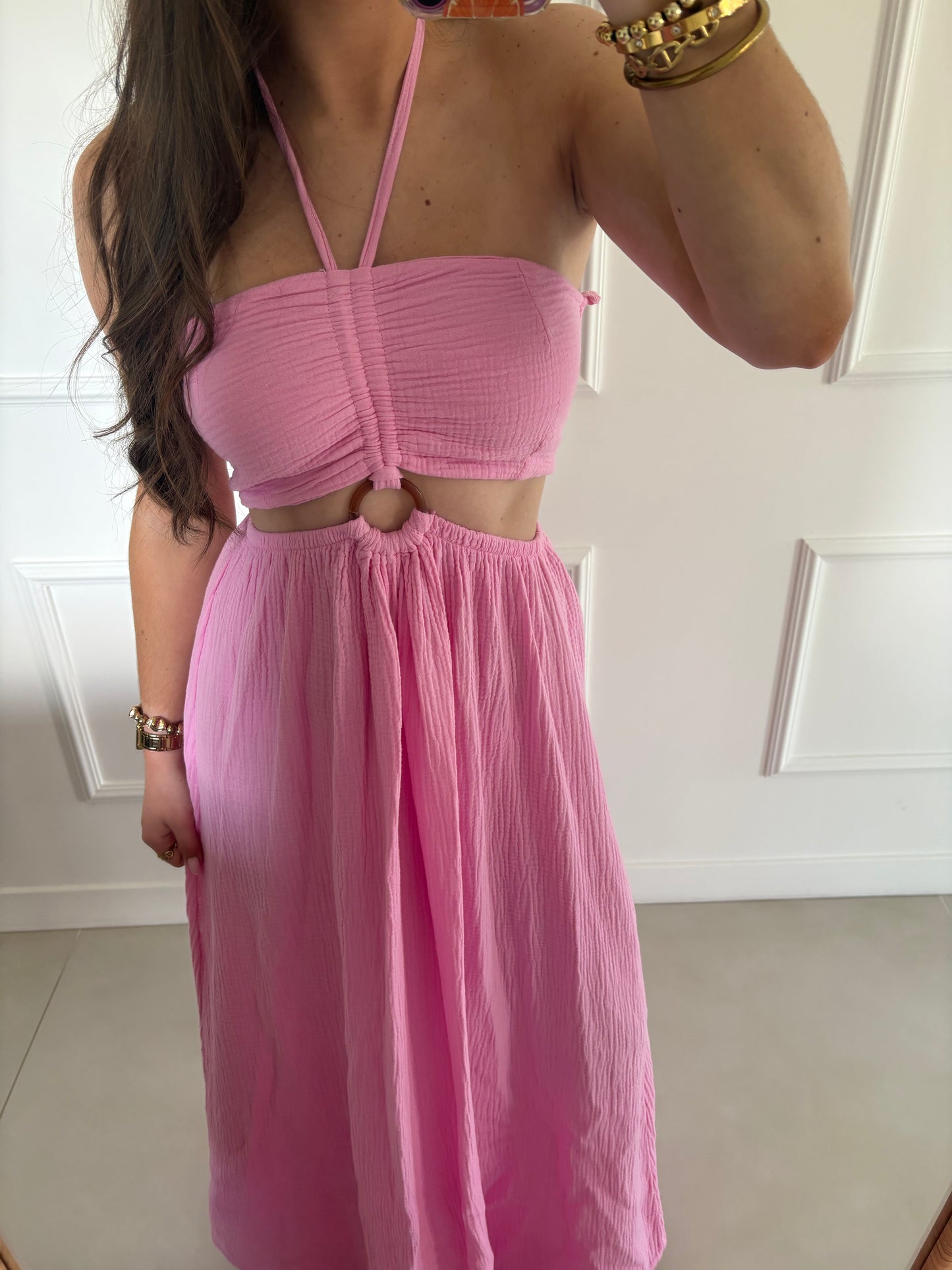 Robe lisa rose